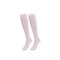 Solid Color Bright Silk Long High Socks Thickening Long Plus Fat Cotton Thin Section And Over Knee Socks - 119-2 regular solid color knee socks white
