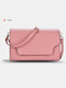 Women PU Leather Multifunction Large Capacity 6.5 Inch Phone Bag Money Clip Crossbody Bag - Pink
