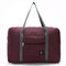Women Men Folding Waterproof Luggage Bags Unisex  Fitness Bag Outdoor Travel Bags  - Wine Red