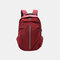 Men Oxford Sport Large Capacity  15.6 Inch Laptop Bag Trip Traval Backpack - Red