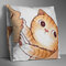 両面漫画猫クッションカバーホームソファオフィスソフトスロー枕カバーアート装飾 - ＃9