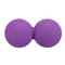 Peanut Shaped Massage Ball Physical Therapy Myofascial Release Yoga Train Equipment Fitness - Purple