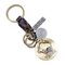 Retro Twelve constellation Woven Keychain Soft Leather Cord Keychain For Men - Taurus