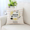 American Style Ahornblatt Muster Twill Stoff Leinen Baumwolle Kissenbezug Home Sofa Car Office - #2