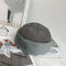 Men's Women's Suede Brimless Hat Warm Skull Caps Multi-color Hats - Gray