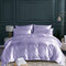 Bedding Sets Soft Silk Like King Double Size Summer Bed Linen China Luxury Bedding Kit Duvet Cover Set - Purple