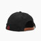 Men & Women Brimless Caps Hip-hop Hats Fasion Skull Caps Round Wheel Logo - Black