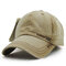 Men Women Vintage Washed Denim Cotton Baseball Cap Adjustable Golf Snapback Hat - Beige