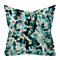 Fodera per cuscino in agata verde smeraldo astratto geometrico in pelle di pesca Divano per la casa Art Decor Federe per cuscini - #3