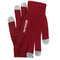 Knitted Touch Screen Gloves Non-slip Outdoor Warm Gloves - Red
