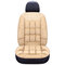 Tamaño universal Winter Thicken Short Plush Coche Funda de asiento Mat Sost Warm Seat Cushion Mat - De color crema