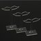 3pcs Black Clear Acrylic Tree Shaped Jewelry Display Holder - #16