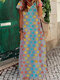 Multi-color Polka Dot Print Short Sleeve Maxi Dress For Women - Grey
