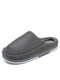 Men Warm Lining Non Slip Backless Home Causal Slippers - Gray