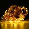 10M 100 LED Copper Wire Fairy String Light Battery Powered Waterproof Party Decor Black Shell - Warm White