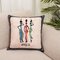 Capa de almofada de linho com impressão em estilo folk indiano da África Fronha para casa Sofá Fronha Art Decor Fronha assento - #4
