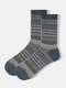 10 Pairs Unisex Cotton Striped Pattern Jacquard Breathable Warmth Socks - Dark Gray