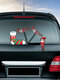 Santa Claus Pattern Car Window Stickers Wiper Sticker Removable Christmas Stickers - #18