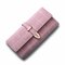 Women Retro Long-Style Wallet Coin Purse - Pink