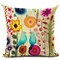 Flowers and Birds 45*45cm Cushion Cover Linen Throw Pillow Car Home Decoration Decorative Pillowcase - #11