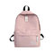 Waterproof New Female Harajuku High School Student Backpack Girlfriends Campus Backpack Canvas Bag - Pink