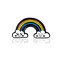 Creativo carino arcobaleno ponte spilla arcobaleno kit goccia Olio spilla in metallo denim Borsa gioielli da donna - 08