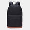 Men Travel Bag Backpack Casual Solid Bag - Black