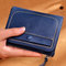 Women Genuine Leather Card Holder Wallet High-end Purse  - Blue
