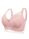 DD Cup Push Up Lace Full Coverage Breathable Bras - Cameo