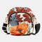 Women Printed Large Capacity Waterproof Multi-pocket Belt Bag Crossbody Bag - #04