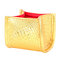 Crocodile Skin Brush Storage Makeup Cosmetic Box Case Pen Pencils Holder Solid Organizer - Gold
