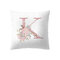 Simple Nordic Style Pink Alphabet ABC Pattern Throw Pillow Cover Home Sofa Creative Art Pillowcases - #11