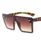 Unisex Vogue Vintage PC Anti-UV Sunglasses Outdoor Driving Travel Beach Sunglasses - Brown