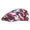 Camouflage Cloth Beret Outdoor Leisure Forward Cap Newsboy hat - Red