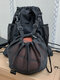 Men Oxford Fashion Wear-Resistant Large Capacity Breathable Sport Backpack - Black