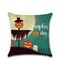 Cartoon Halloween Festival Pumpkin Pattern Linen Cushion Cover Home Sofa Office Soft Pillowcases - #3