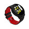 Smart Watch Dynamic Heart Rate Blood Pressure Oxygen Activity Monitor Round Dial Smart Watch - Red