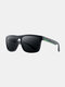 Men Full Square Frame HD Polarized UV Protection Outdoor Sunshade Sunglasses - #01