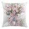 Flower Bouquet 45*45cm Cushion Cover Linen Throw Pillow Car Home Decoration Decorative Pillowcase - #9