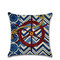 Vintage Nautical Anchor Rudder Pattern Linen Cotton Cushion Cover Home Sofa Art Decor - #1