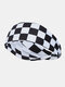 Unisex Sport Cycling Sweat Absorption Seamless Breathable Headband Headscarf - Black & White