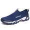 Men Mesh Breathbale Outdoor Slip Resistant Hiking Sneakers - Blue