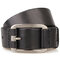 Genuine Leather Men's Belt Casual Waistband Waist Strap Pin Retro Belt - Black