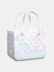 Women PVC Fashion Large Capacity Print Handbag Tote - #18