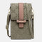 Women Anti-theft Argyle 6.3 Inch Phone Bag Crossbody Bag - Green