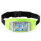 Transparent Sweatproof Waist Bag Touch Screen Waterproof Bag Running Belt for under 6.2 inches Phone - Green