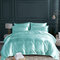 Bedding Sets Soft Silk Like King Double Size Summer Bed Linen China Luxury Bedding Kit Duvet Cover Set - Lake Blue