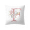 Простые наволочки в скандинавском стиле Розовый с алфавитом ABC Шаблон, наволочки для домашнего дивана, креативные художественные наволочки - №6