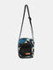 Unisexual Nylon Fabric Casual Light Weight Phone Bag Portable Waterproof Crossbody Bag - Blue