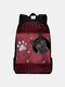 Women Men Cat Pattern Prints Large Capacity Backpack - #06